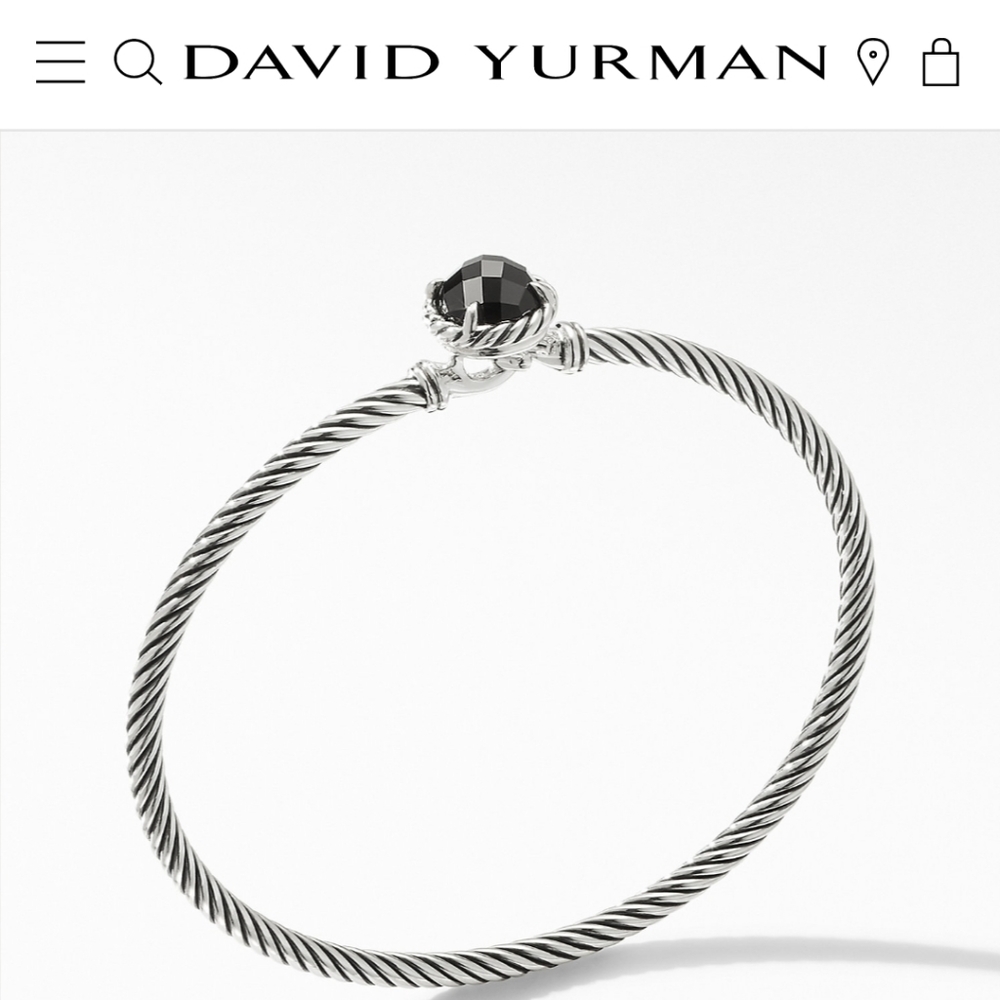 David Yurman Chatelaine Onyx Bracelet - Picture 5 of 6
